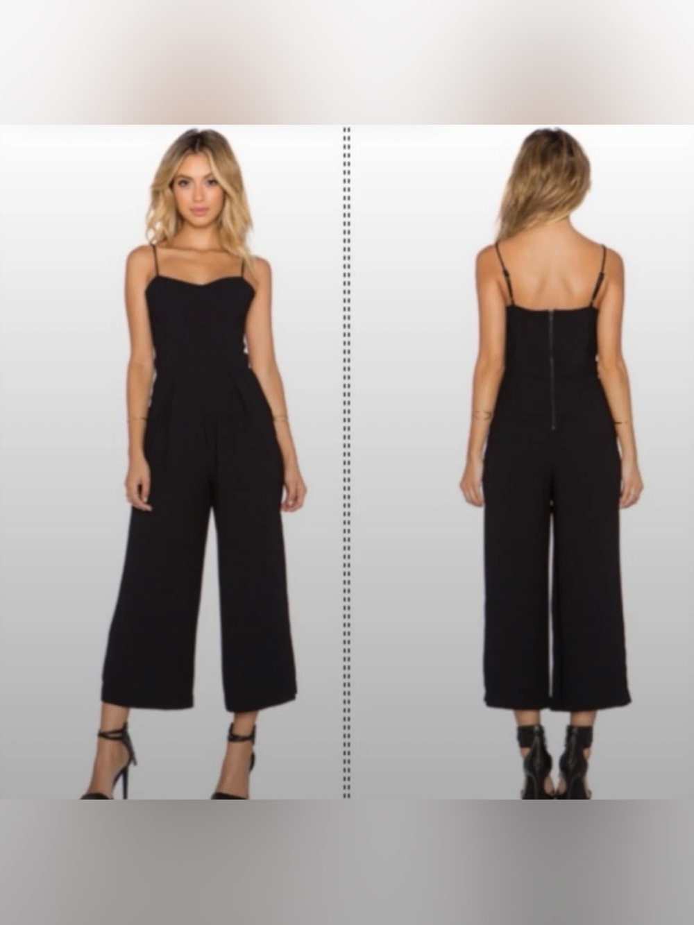 Sam Edelman Sweet heart neckline Wide-Leg Jumpsuit - 6